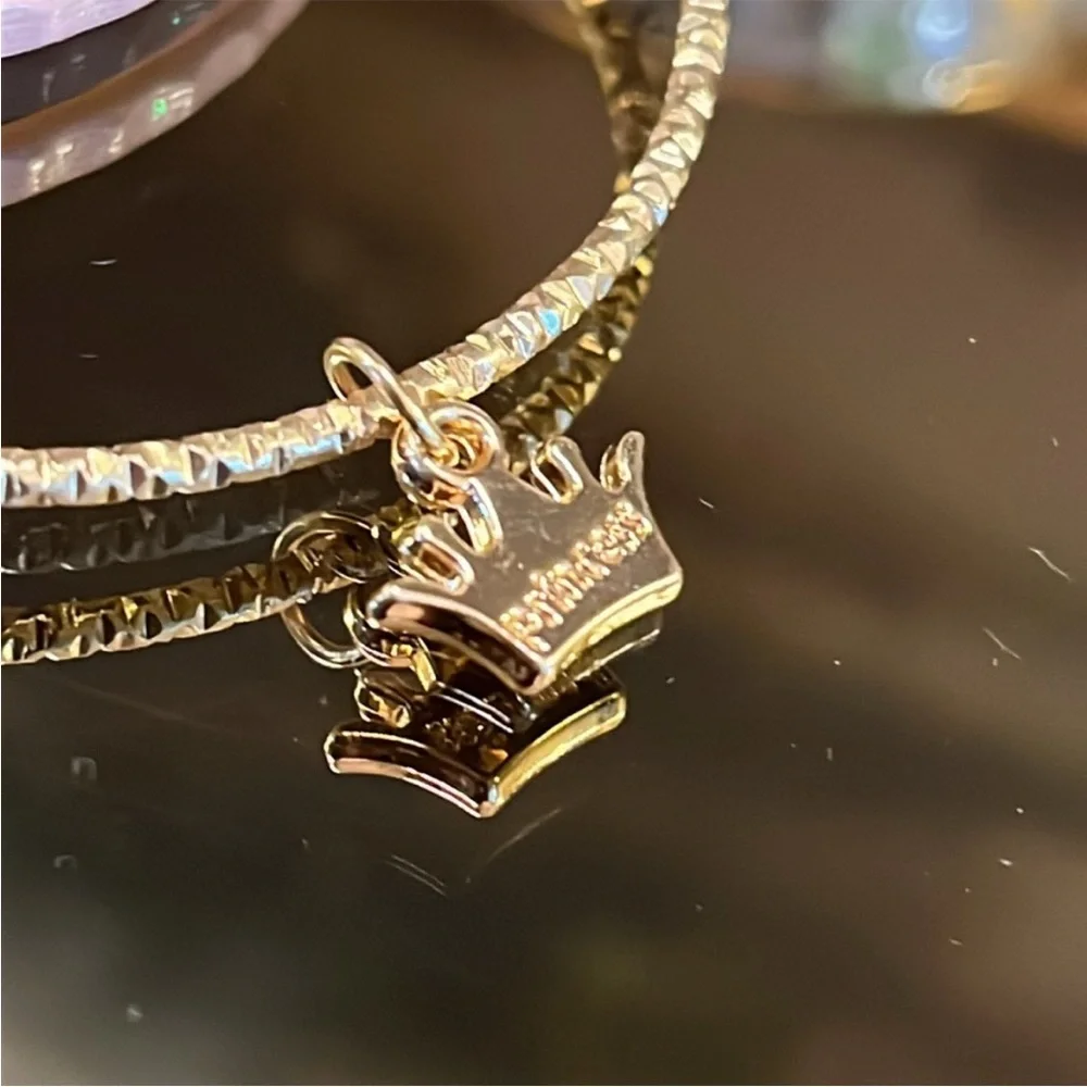 Girl’s Princess Charm Bangle Bracelet Set